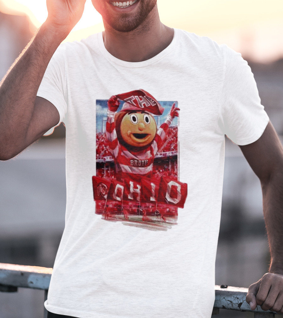 Ohio State Buckeyes Brutus Mascot At Ohio Stadium Event T-Shirt
