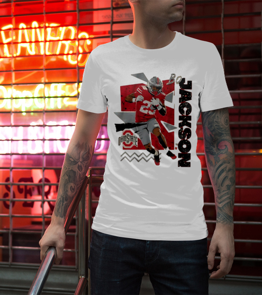 Bo Jackson Ohio State Football 90s Style T-Shirt