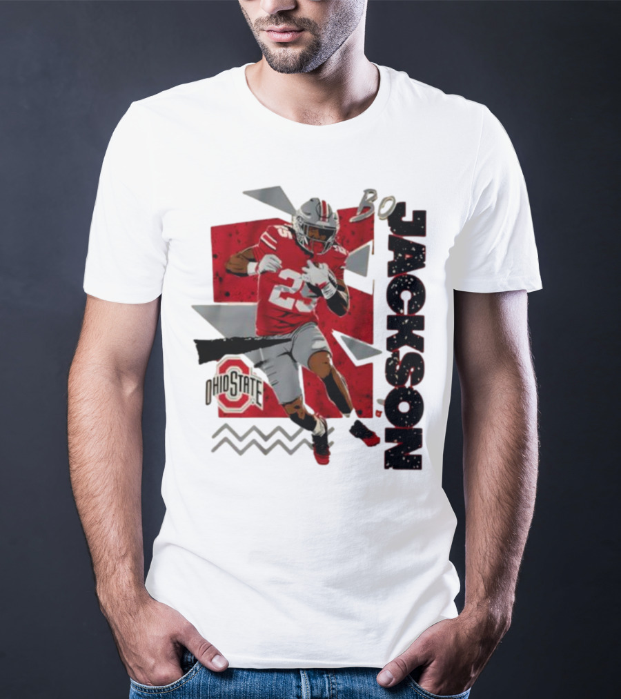Bo Jackson Ohio State Football 90s Style T-Shirt