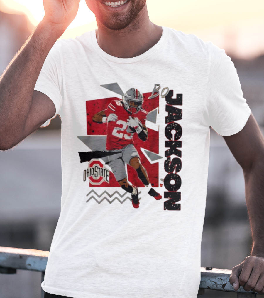 Bo Jackson Ohio State Football 90s Style T-Shirt