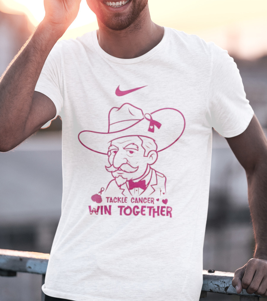 Ole Miss Rebels Nike Tackle Cancer Win Together Pink October T-Shirt