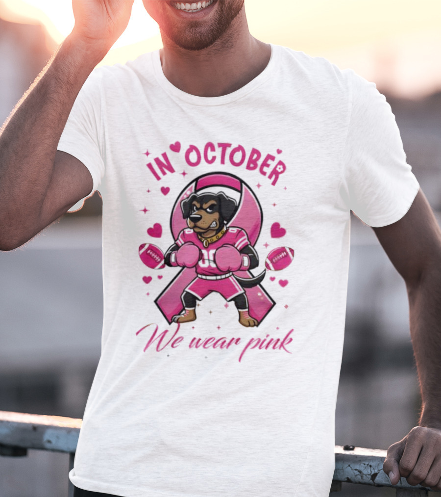 Tennessee Volunteers Breast Cancer Awareness In October We Wear Pink Tackle Cancer Score Hope T-Shirt