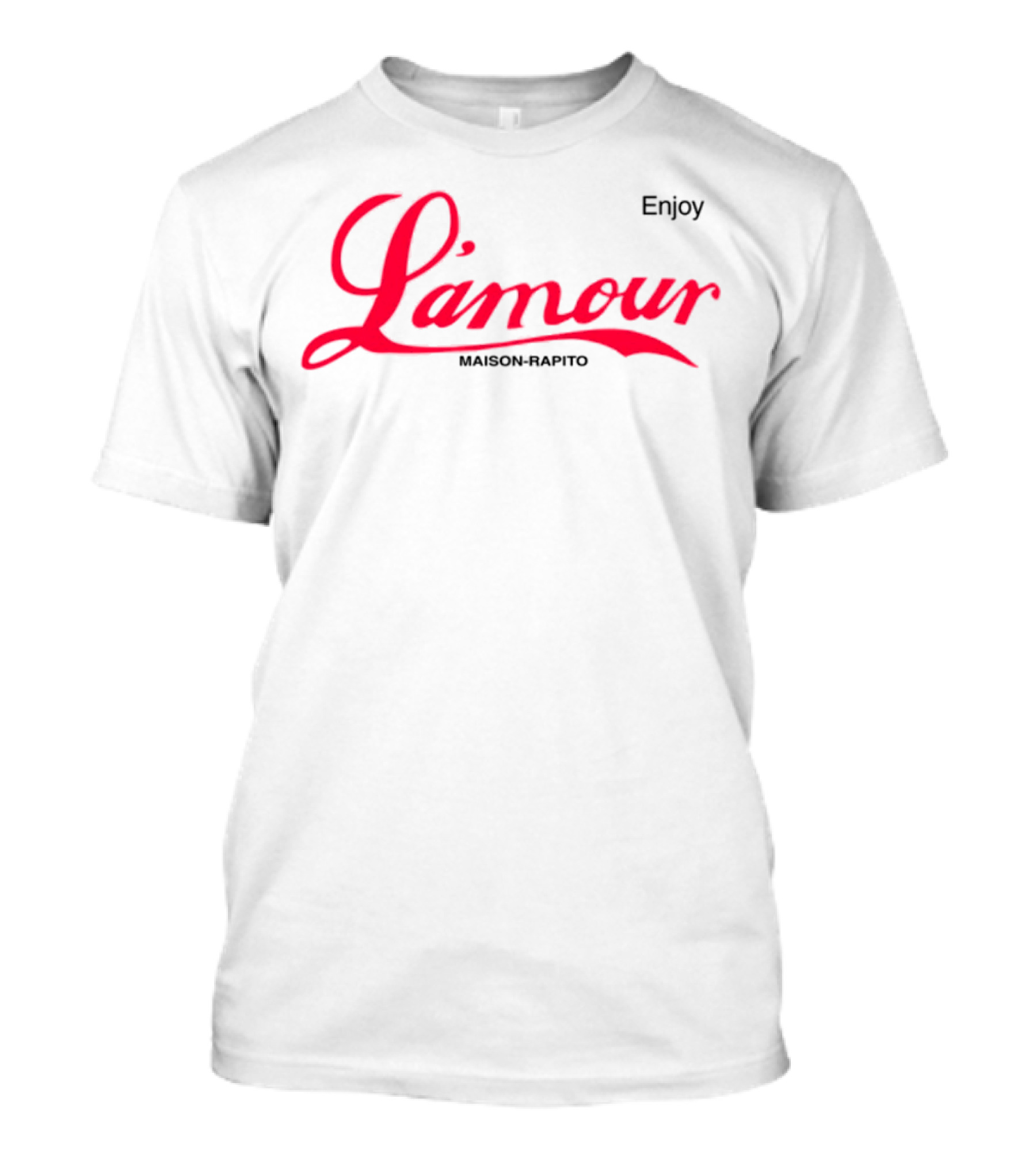 Enjoy L'amour Maison Rapito Red Script T-Shirt