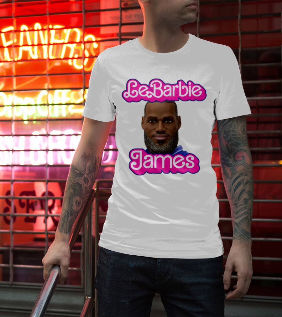 LeBarbie James Basketball Icon Parody T-Shirt