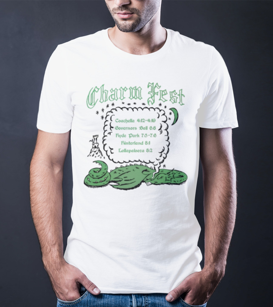 Charm Fest Coachella Governors Ball Hyde Park Primavera Hellapaloosa 2025 T-Shirt