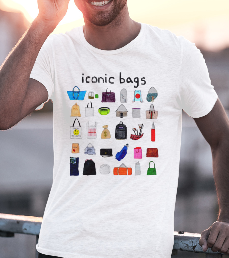 Iconic Bags Featuring Famous And Recognizable Designs And Symbols T-Shirt