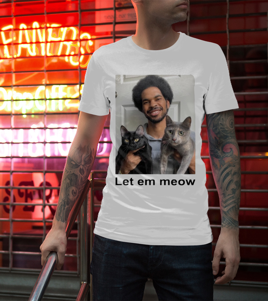 Limited Let Em Meow Jarrett Allen Cats T-Shirt