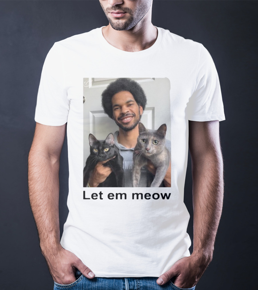 Limited Let Em Meow Jarrett Allen Cats T-Shirt