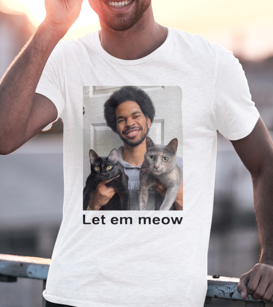 Limited Let Em Meow Jarrett Allen Cats T-Shirt