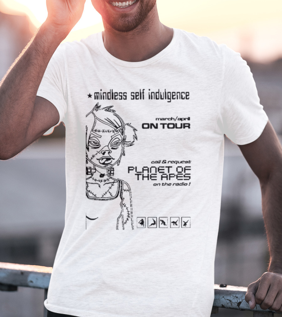 Mindless Self Indulgence Akt Tour Flyer Vintage 2003 Concert Art T-Shirt