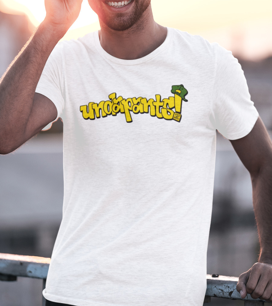 Podmeetsworldshow Undapants Retro Cartoon Style T-Shirt