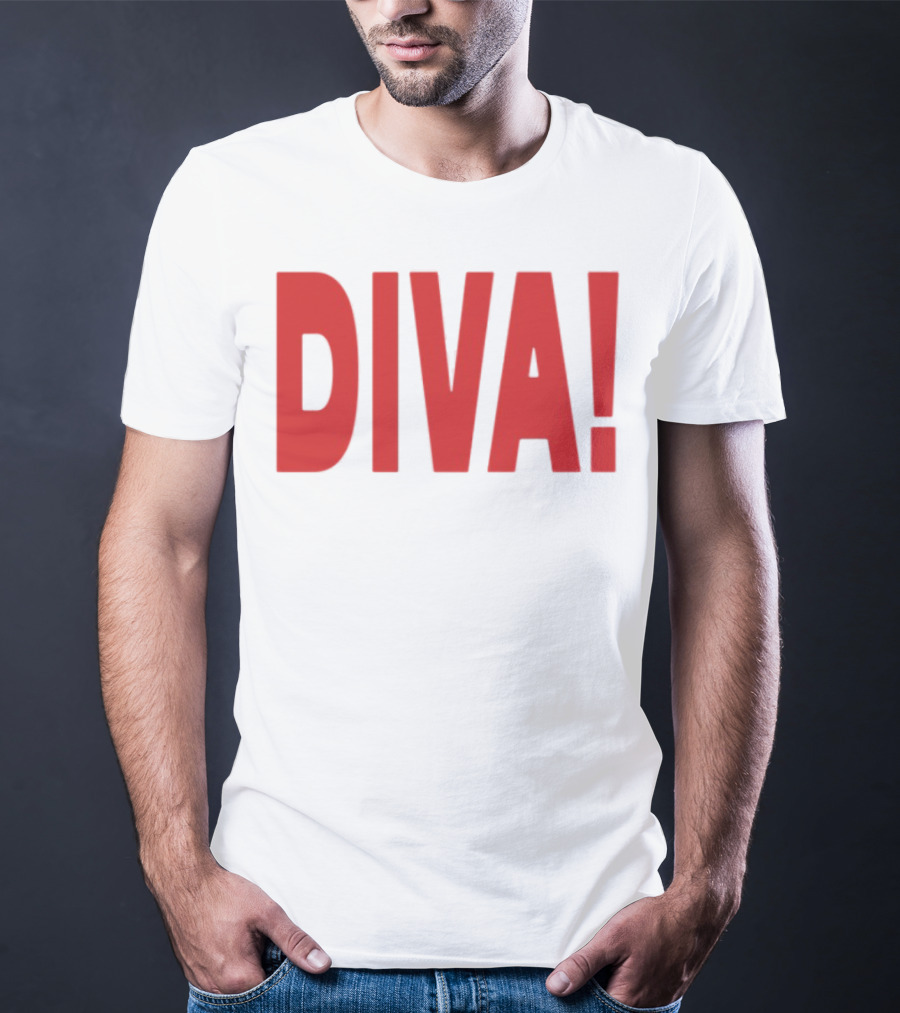 Role Model Diva DIVA! Red Lettering T-Shirt