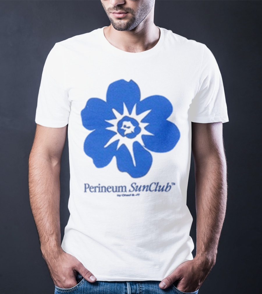 Chad And JT Perineum SunClub Bumflower Blue Blossom T-Shirt