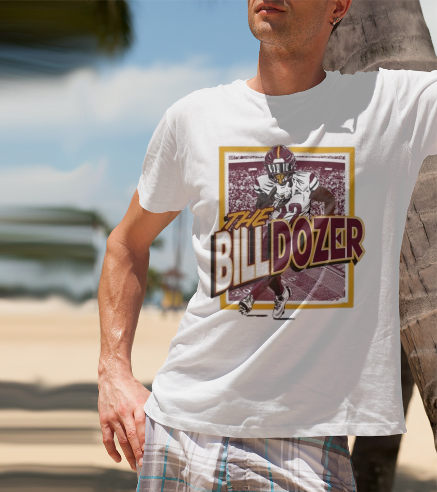 Jacory Croskey-Merritt The Billdozer Breaking Through Washington Commanders Scene T-Shirt
