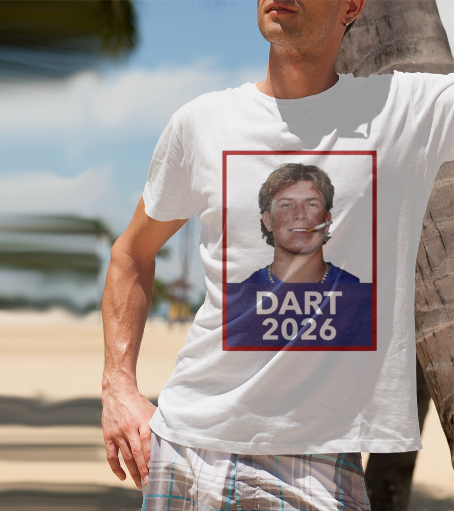 Dart 2026 Cigarette Image Red Frame T-Shirt