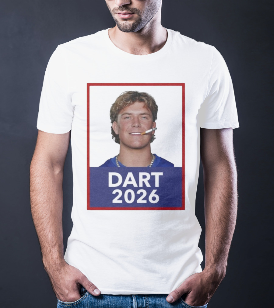Dart 2026 Cigarette Image Red Frame T-Shirt
