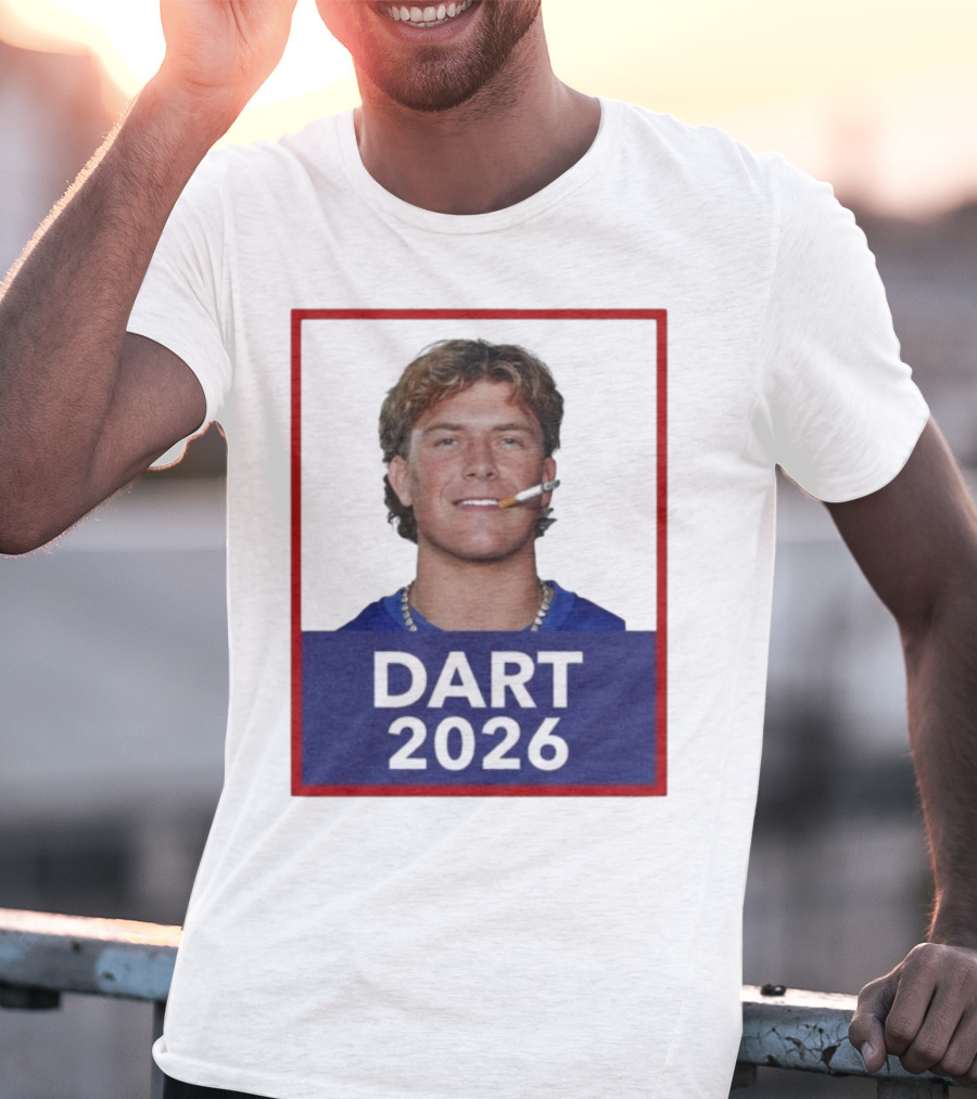 Dart 2026 Cigarette Image Red Frame T-Shirt