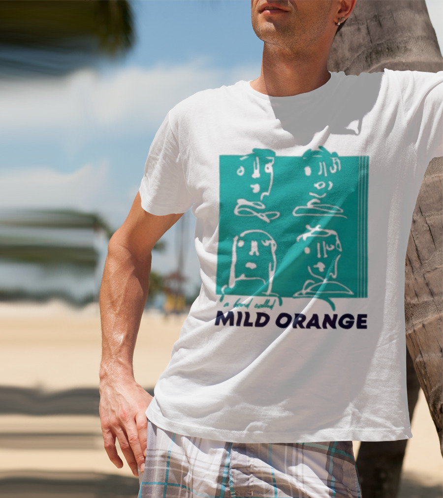Mild Orange A Band Called Faces Artwork T-Shirt