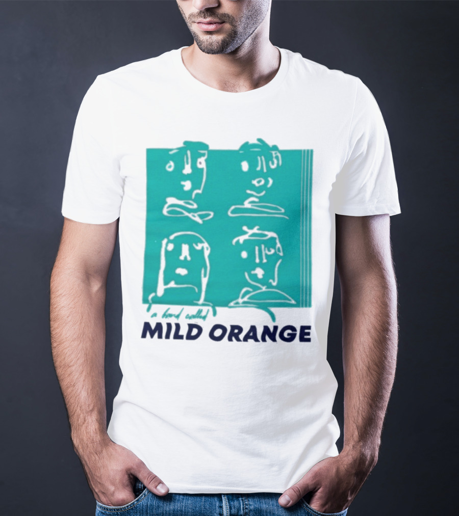 Mild Orange A Band Called Faces Artwork T-Shirt