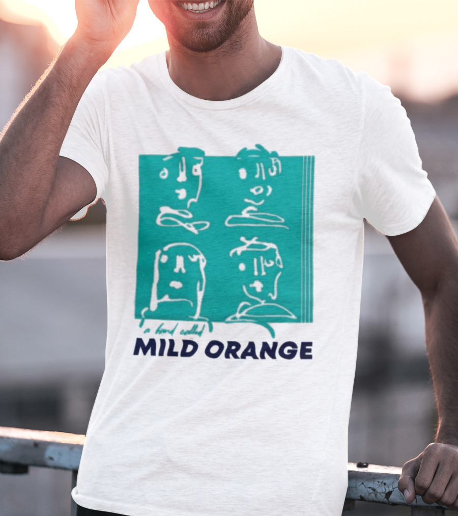 Mild Orange A Band Called Faces Artwork T-Shirt