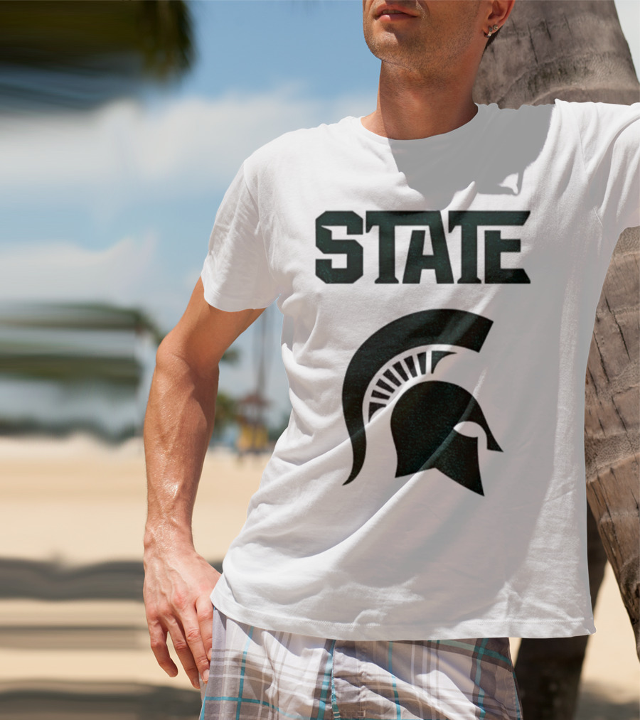 STATE Spartans Michigan Big Ten Basketball T-Shirt