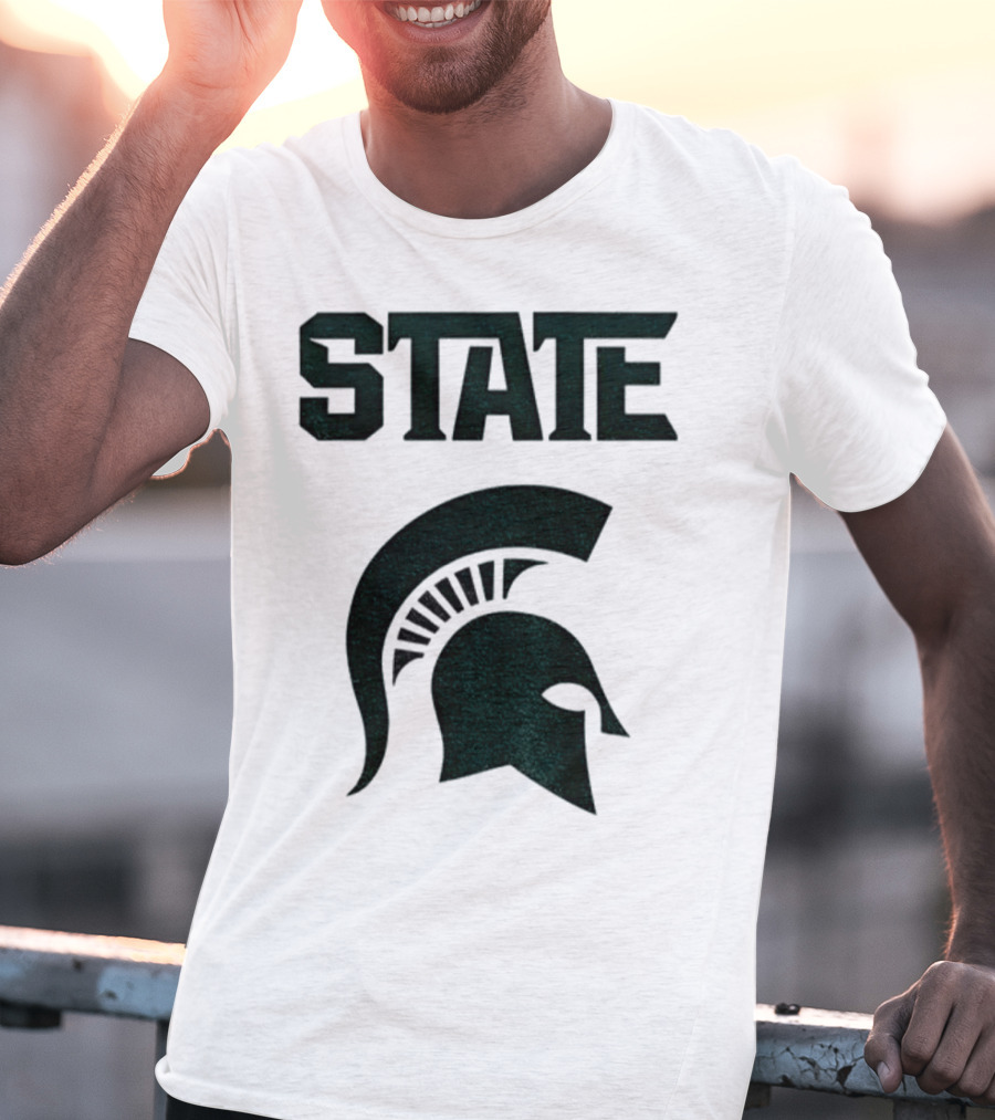 STATE Spartans Michigan Big Ten Basketball T-Shirt
