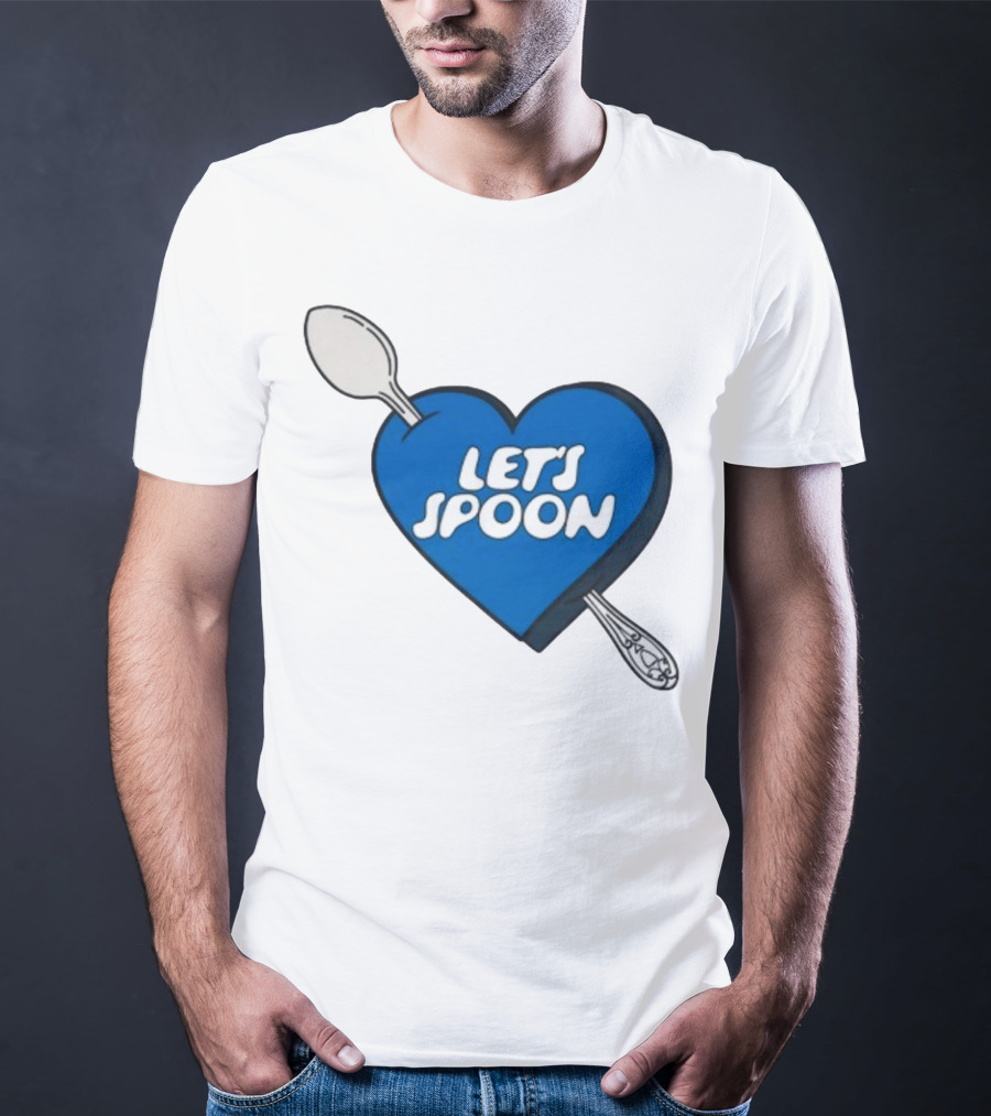 Staycool X Good Culture Let’s Spoon Heart Blue Design With Spoons T-Shirt