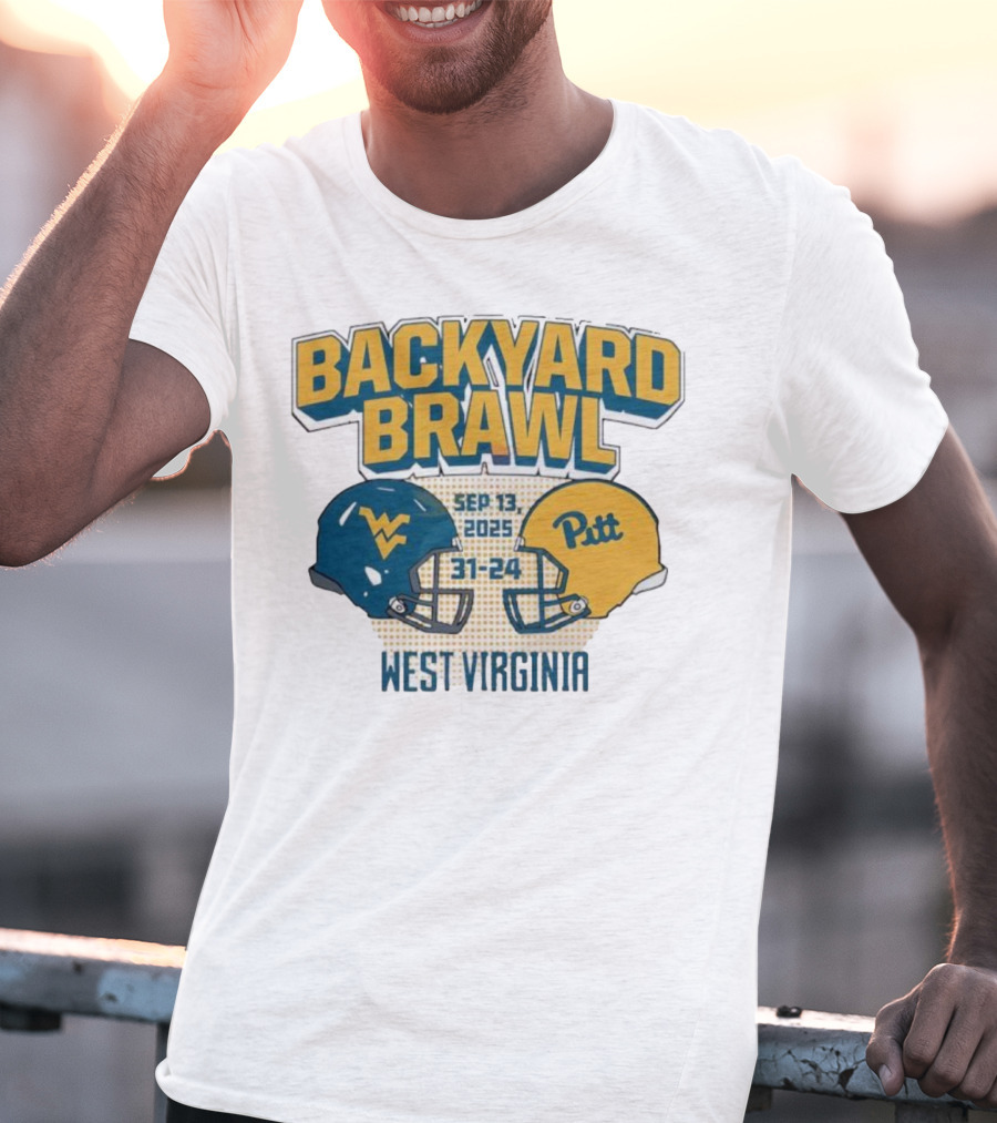 Backyard Brawl West Virginia Sep 13 2025 Pitt 31-24 T-Shirt