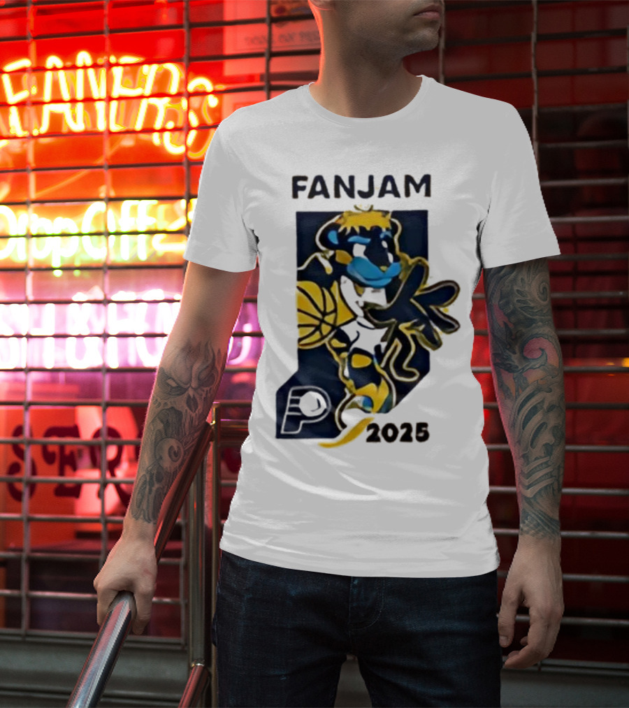 FanJam Indiana Pacers NBA Mascot 2025 T-Shirt