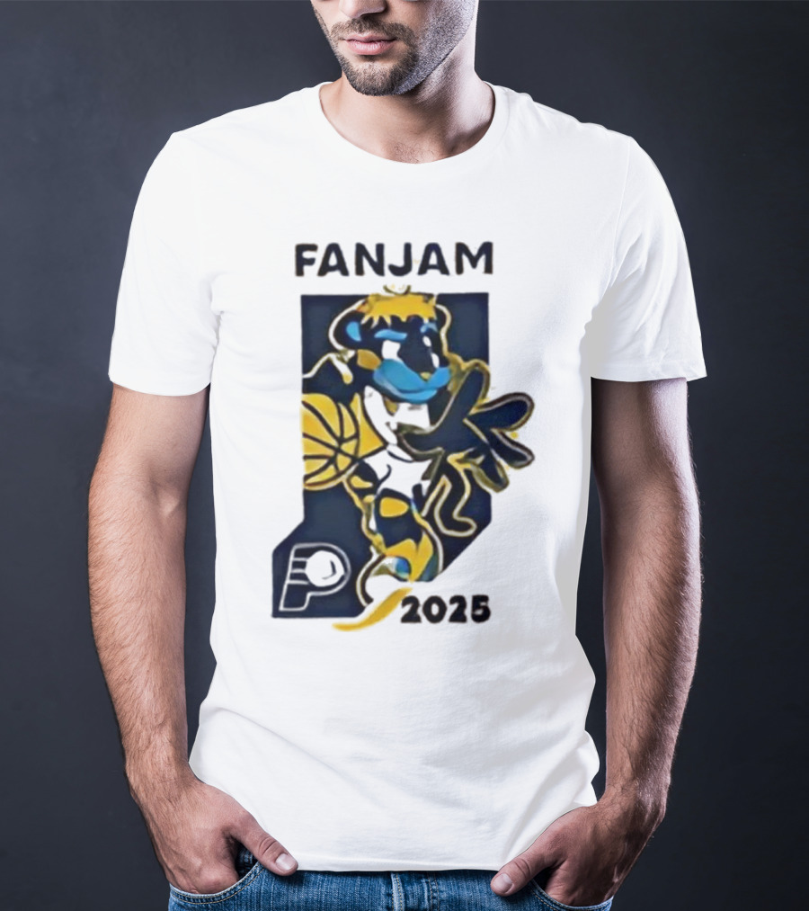 FanJam Indiana Pacers NBA Mascot 2025 T-Shirt