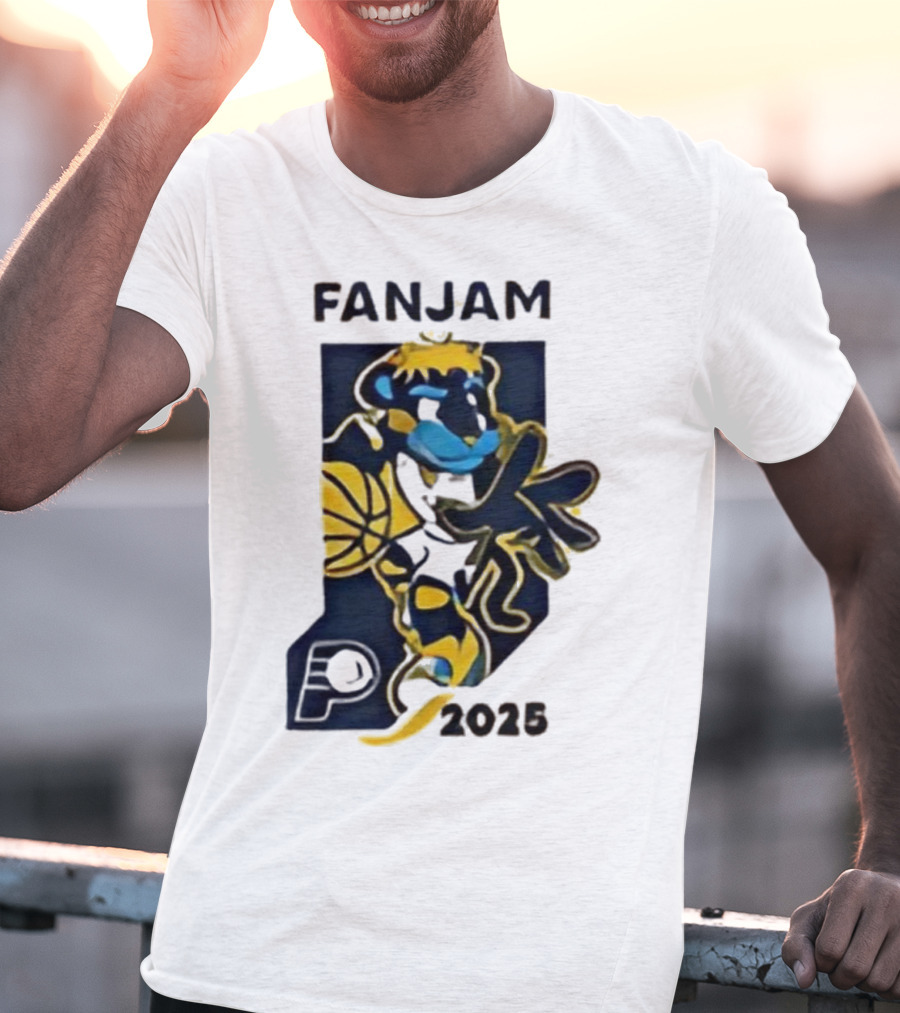 FanJam Indiana Pacers NBA Mascot 2025 T-Shirt