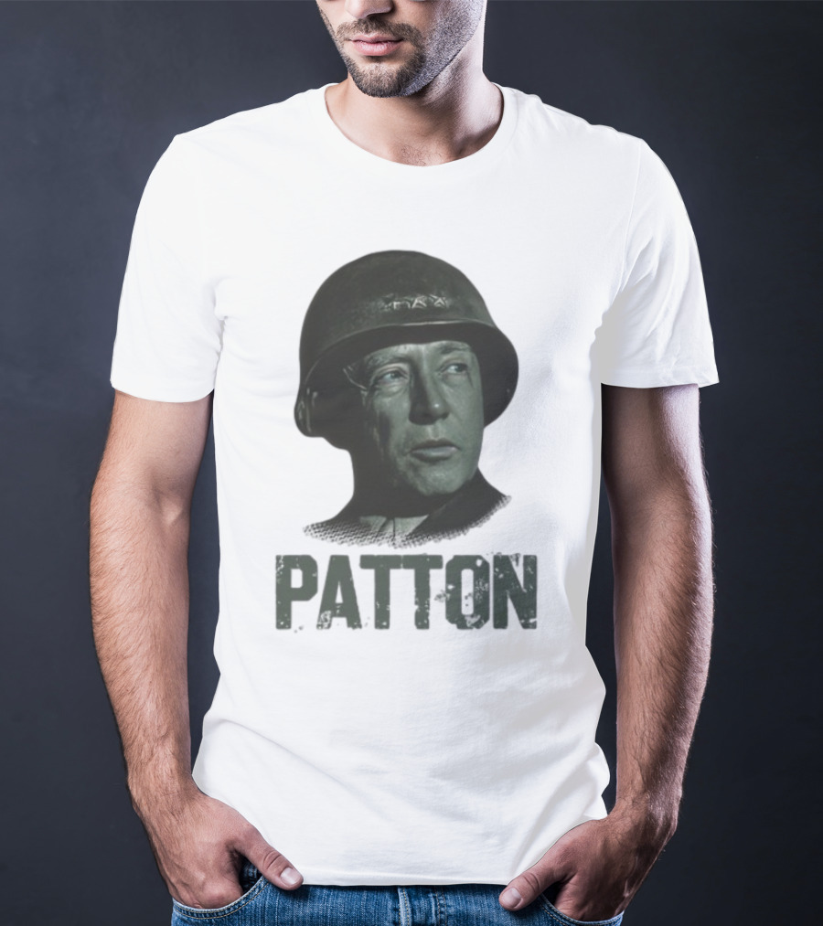 Fightbackpodcast General Patton Image With Patton Text T-Shirt