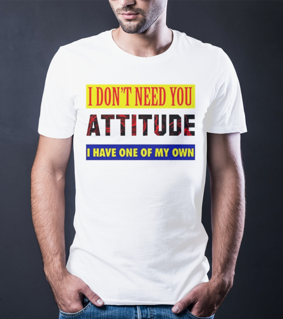 I Don't Need You Attitude I Have One Of My Own T-Shirt