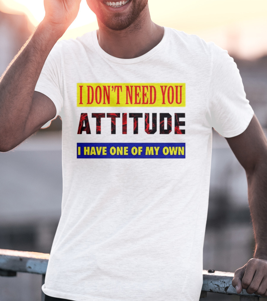 I Don't Need You Attitude I Have One Of My Own T-Shirt