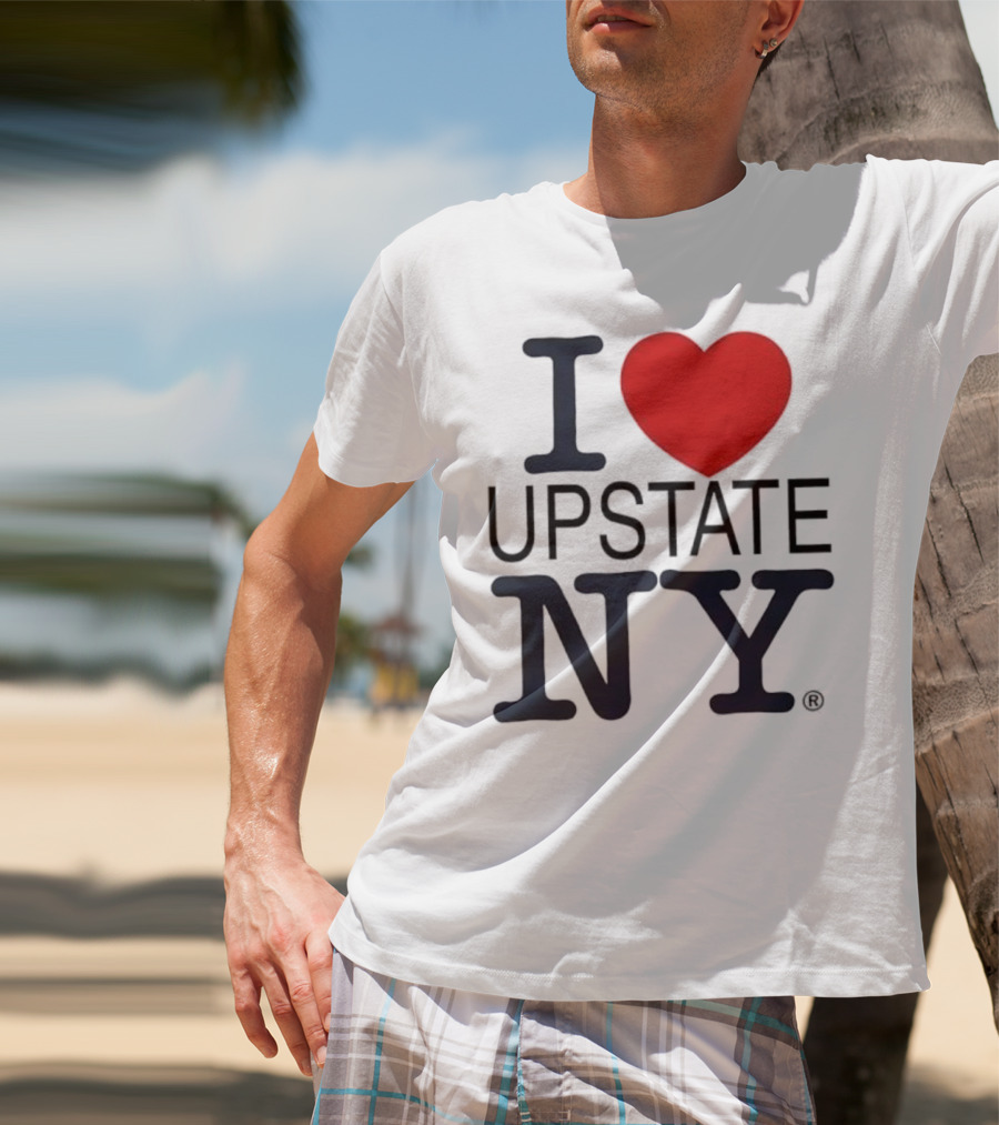 I Love Upstate NY Heart Icon T-Shirt