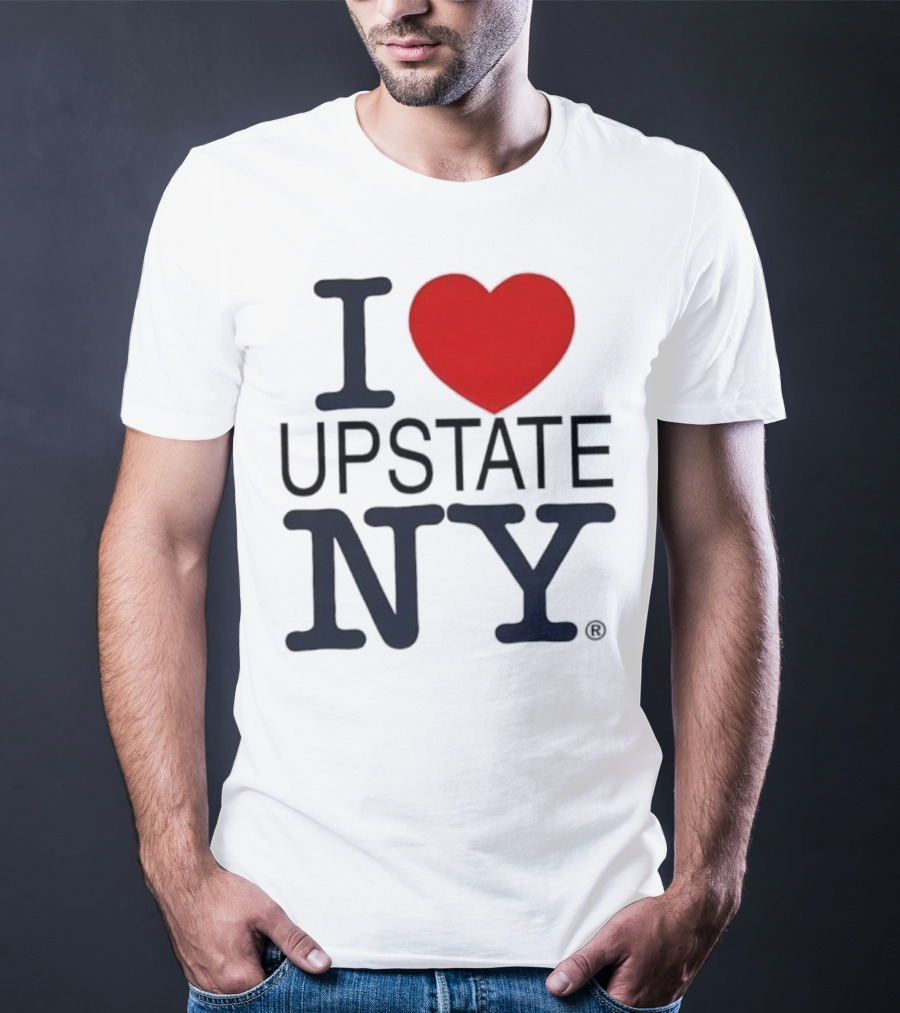 I Love Upstate NY Heart Icon T-Shirt