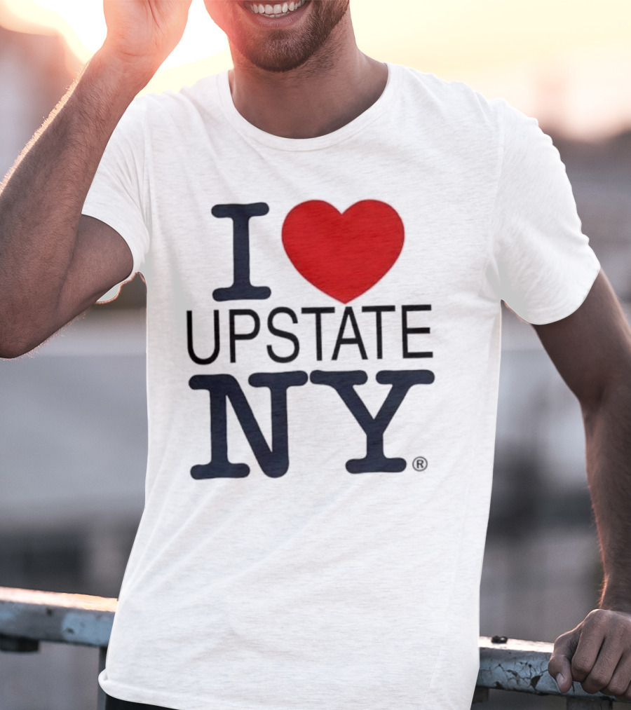 I Love Upstate NY Heart Icon T-Shirt
