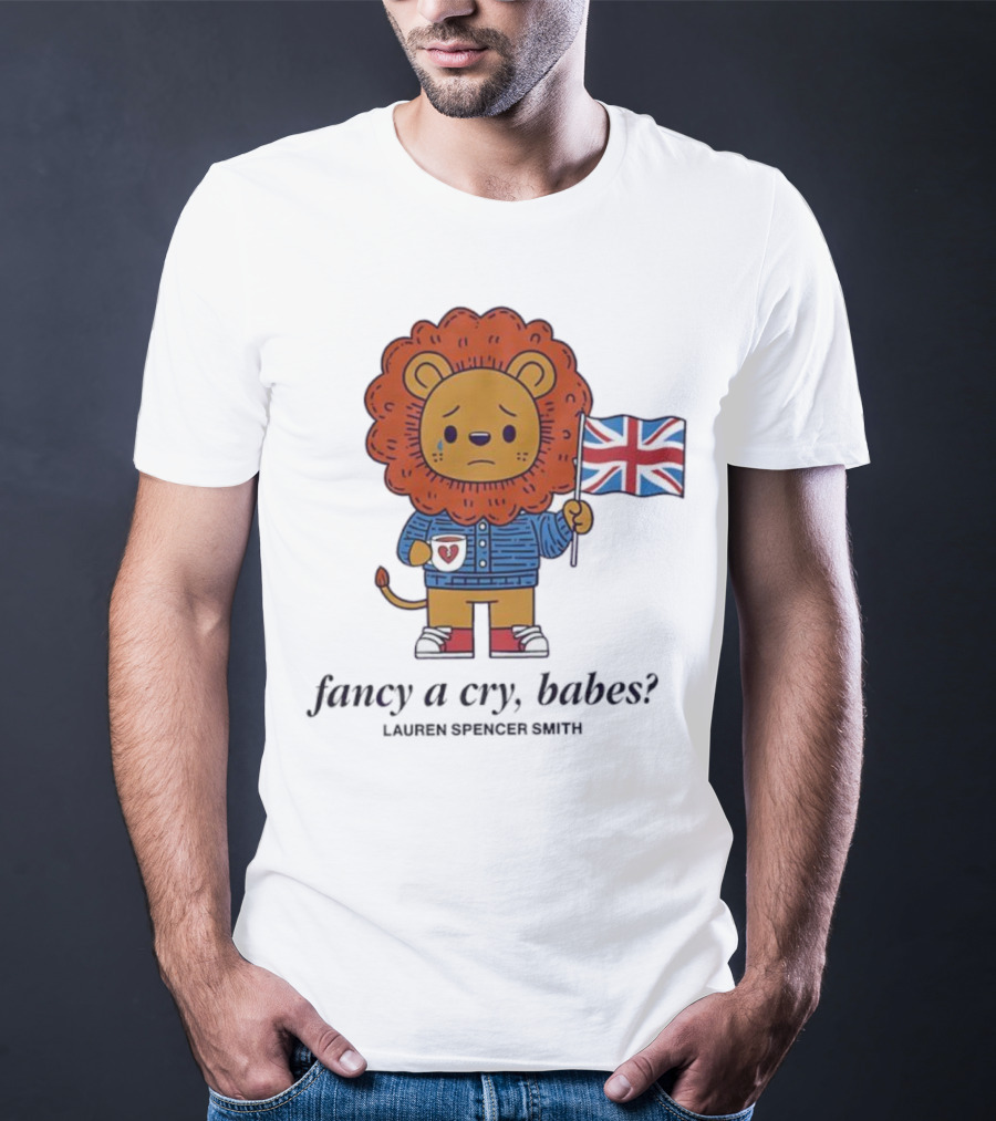 Lauren Spencer Smith Lion England Flag Fancy A Cry Babes T-Shirt