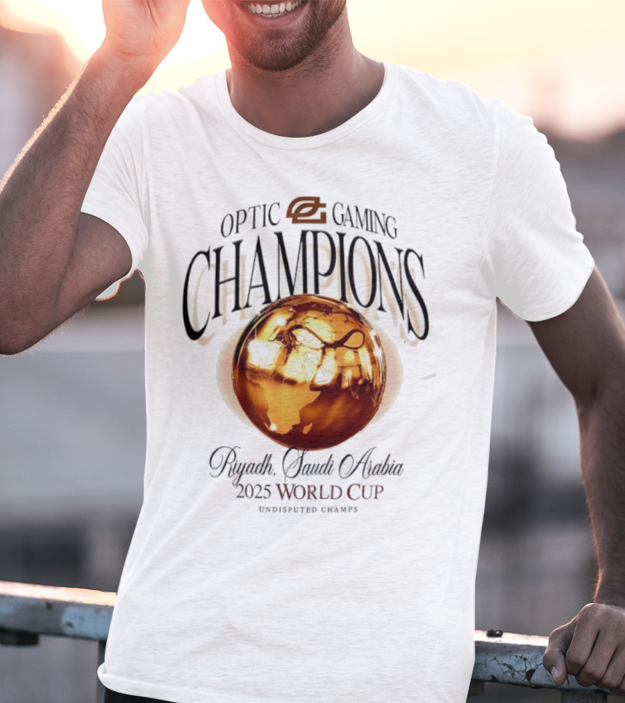 OpTic Gaming EWC Champions Riyadh Saudi Arabia 2025 World Cup Undisputed Champs T-Shirt