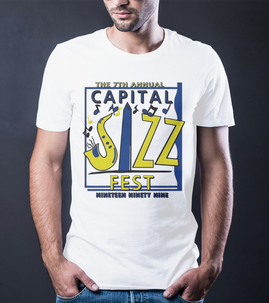 The 7th Annual Capital Jazz Fest June Nineteen Ninety Nine Music Event T-Shirt