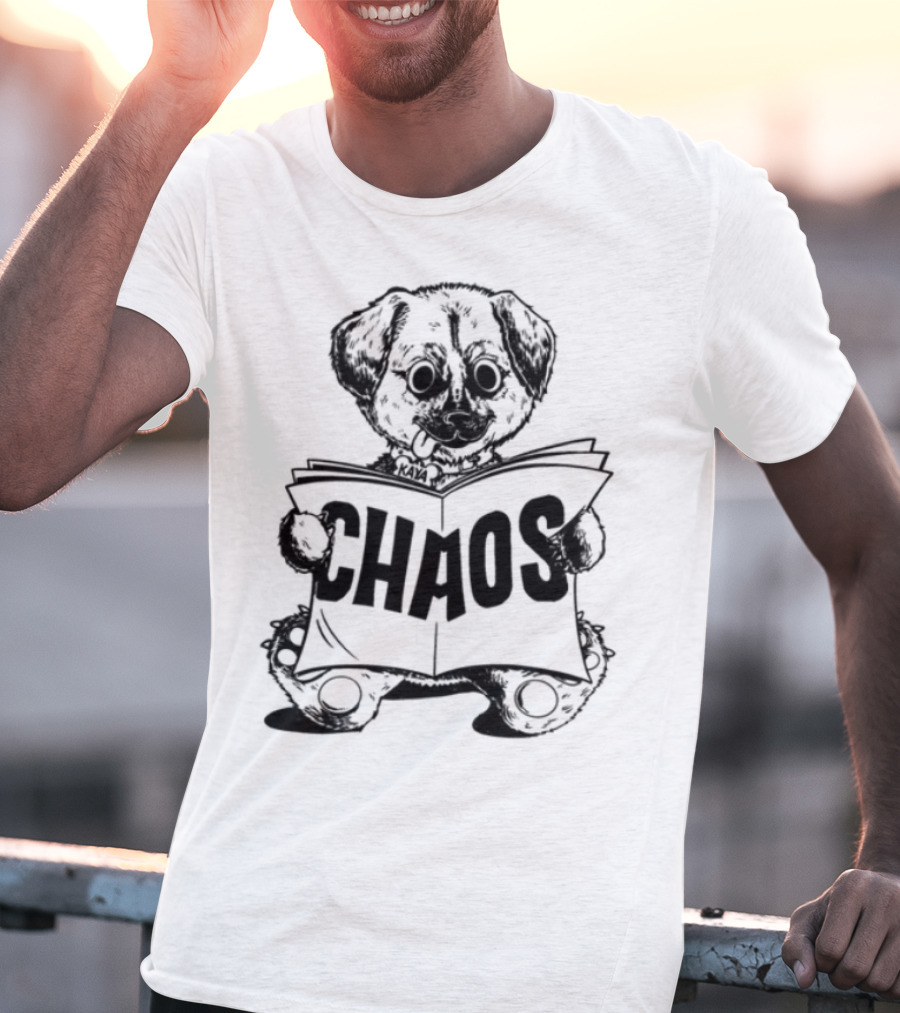 Chaos Reading Teddy Bear T-Shirt