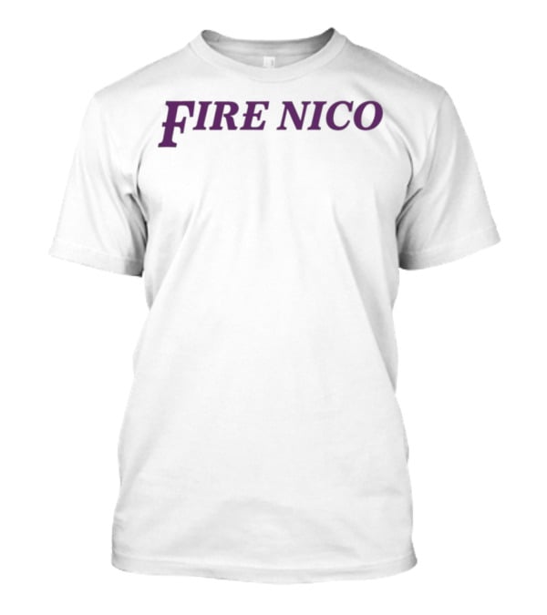 Dick Carlisle Fire Nico Purple Text Controversy T-Shirt