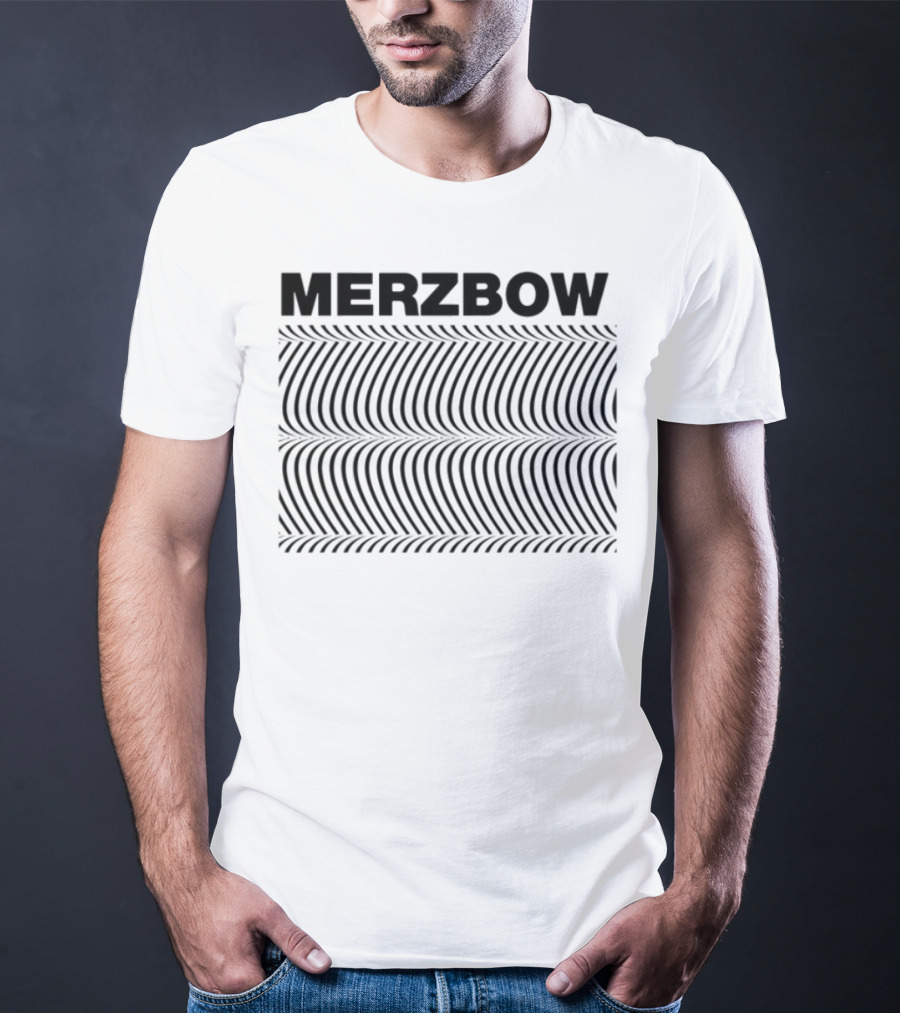 Merzbow Pulse Demon Distorted Wave Pattern T-Shirt