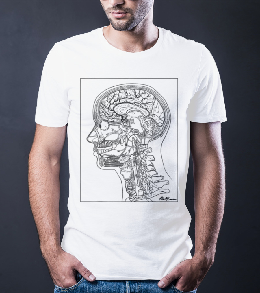 Petermlawrence Anatomical Head Neck Brain Structure T-Shirt