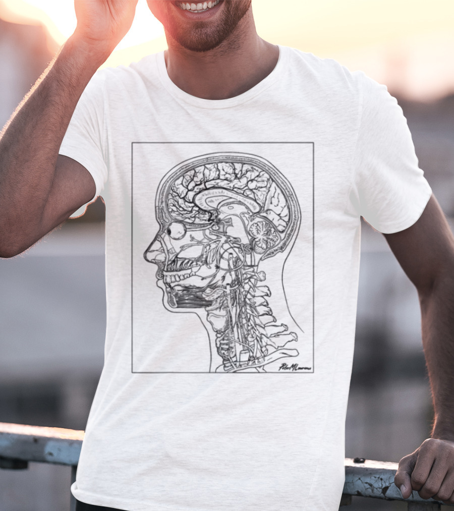Petermlawrence Anatomical Head Neck Brain Structure T-Shirt