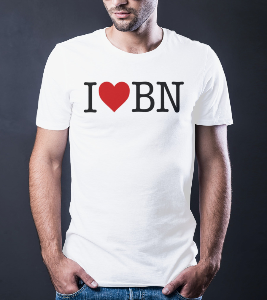 I Love BN Buenas Noches Heart Symbol Graphic T-Shirt