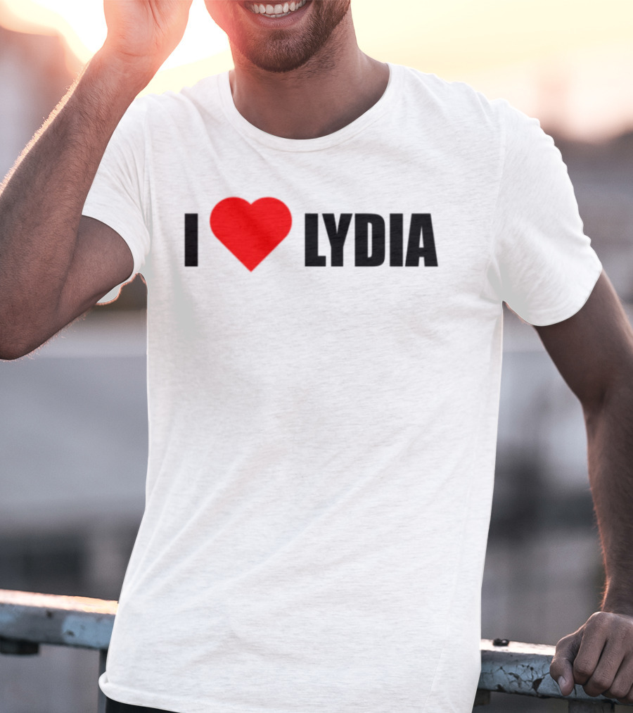 I Love Lydia Heart Symbol Expression T-Shirt
