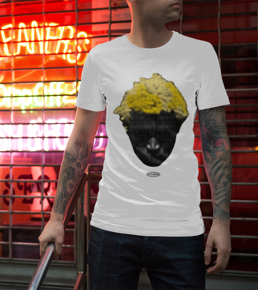 Mon Rovia Boy Yellow Hair Pop Art Style T-Shirt
