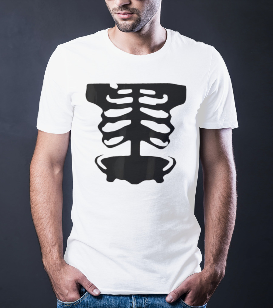 1x1x1x1 Forsaken Skeleton Halloween Costume T-Shirt