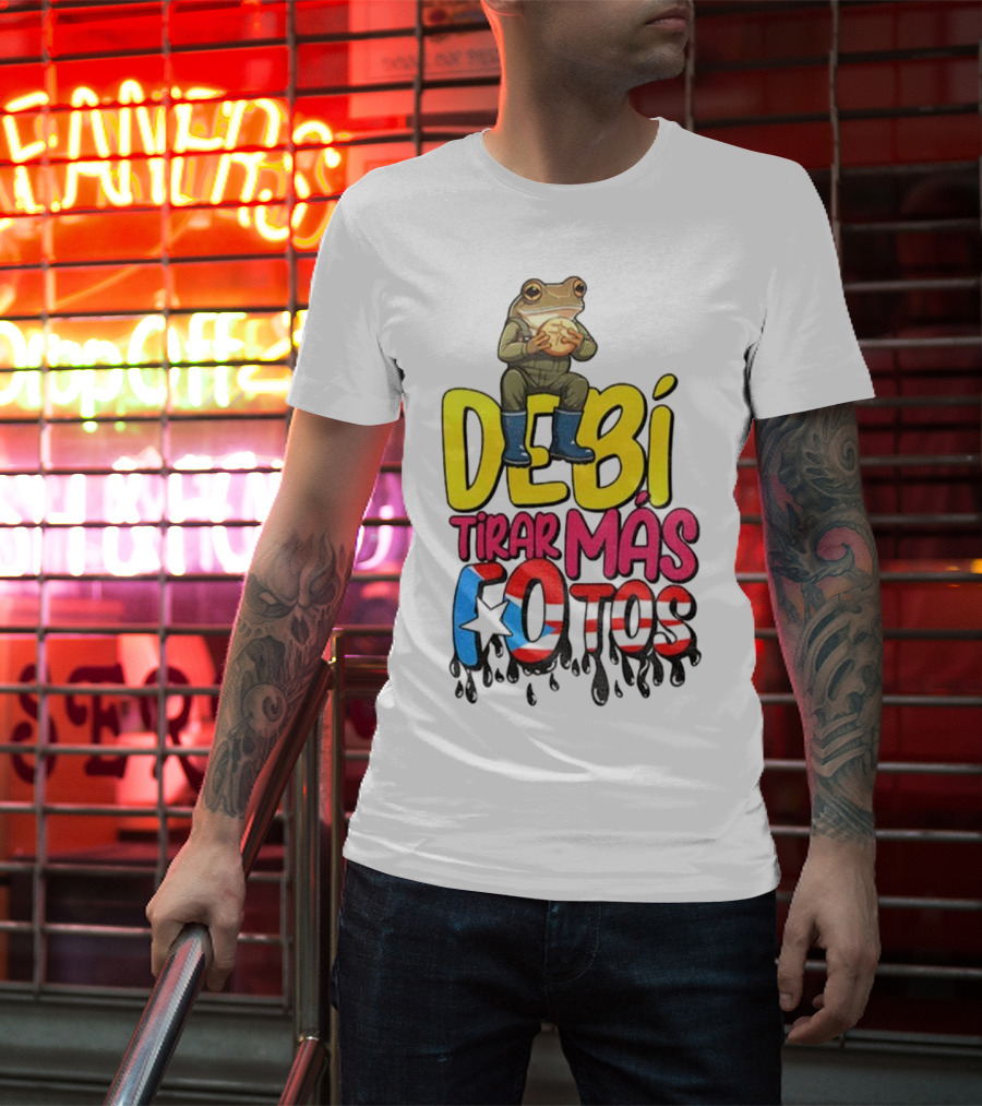 Bad Bunny Puerto Rico Frog Halftime Show Super Bowl LIX Debi Tirar Mas Fotos T-Shirt